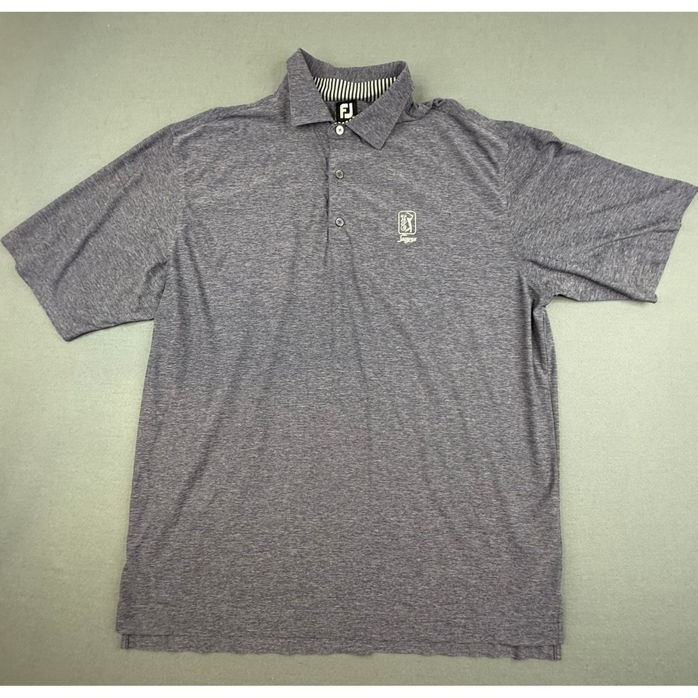 FootJoy Polo Shirt Mens 2XL Blue TPC Sawgrass‎ Golf Short Sleeve Performance